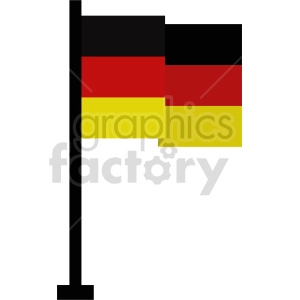 flag of Germany vector clipart icon 02