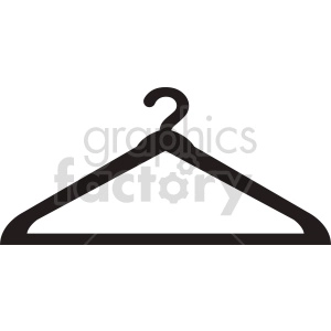 cloths hanger vector icon