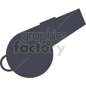 whistle vector clipart icon