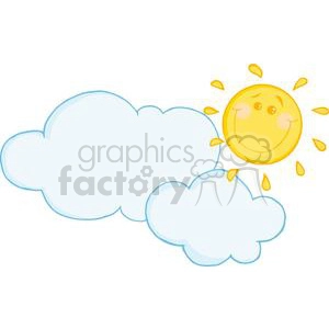 2732-Smiling-Sun-Behind-Cloud-Cartoon-Character