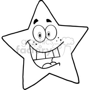 4076-Happy-Star-Mascot-Cartoon-Character