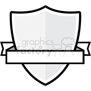 vector ribbon and shield