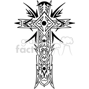 cross clip art tattoo illustrations 012