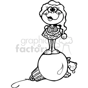 Frog Elf on Ornament with Dog clipart
