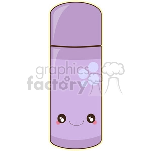 Flask cartoon character vector clip art image