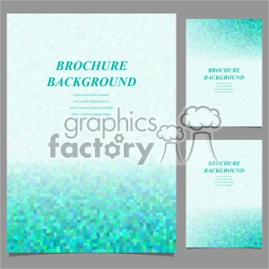 vector letter brochure template set 035