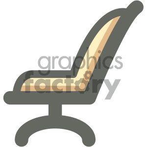 executive chair furniture icon