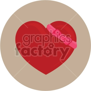 heart with bow for valentines tan background