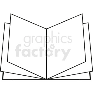 vector open book outline