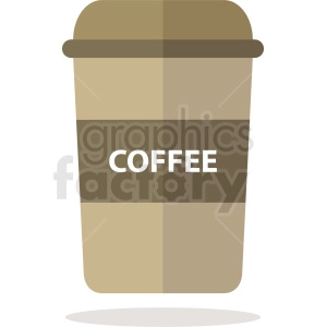 coffee travel cup vector