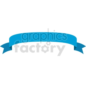 blue curved ribbon design vector clipart