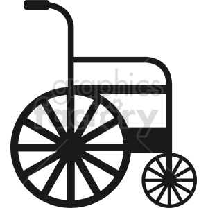 wheelchair vector icon clipart 4