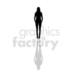 silhouette female body clipart