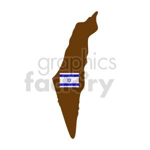 israel shape vector clipart