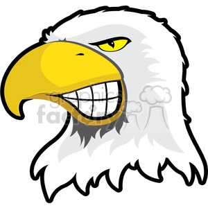 Eagle Mascot Showing Teeth