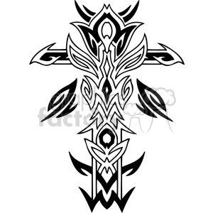 cross clip art tattoo illustrations 030