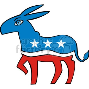Democrat donkey cartoon