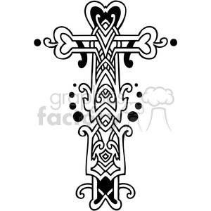 cross clip art tattoo illustrations 042