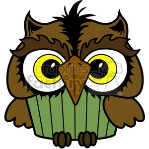 Cupcake Owl in color