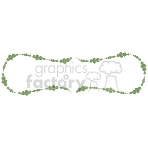 green floral frame swirls boutique design border 8