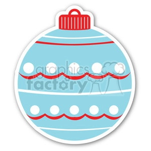 christmas decoration ornament sticker