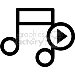 play music vector icon