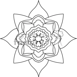 mandala geometric vector design 014