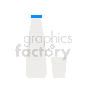 milk bottle vector clipart