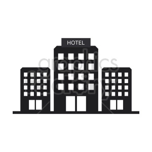 hotels vector graphic icon