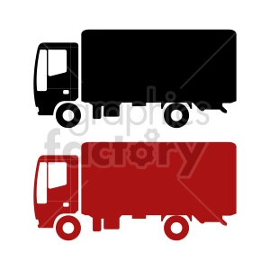 box truck vector clipart