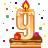 9 number+9 Animations Mini+Alphabets birthday celebration candle 