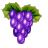 grape grapes  093.gif Animations Mini Food icon icons 