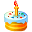   cake cakes birthday birthdays candle candles flame fire Animations Mini Food  