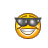   smilies emoticons face faces smilie costume sunglasses wink winking Animations Mini Smilies emoticon 