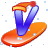 v letter+v Animations Mini+Alphabets snow+boarding  