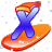 x letter+x Animations Mini+Alphabets snow+boarding  
