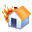   fire house homes home flame flames Animations Mini Home  