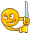  smilie smilies animations face faces knife knifes crazy thug thief killer Animations Mini Smilies  
