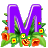 M letter+M Animations Mini+Alphabets Mothers+Day flowers heart 
