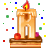 H letter+H Animations Mini+Alphabets birthday celebration candle 