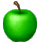 apple apples slice sliced Animations Mini Food  icon icons green fruit 