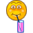   smilies emoticons face faces smilie drinking beverage Animations Mini Smilies  