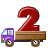 letters animated letter small alphabets truck trucks truckin 2 Animations Mini+Alphabets Truckin number+2 two 