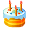   cake cakes birthday birthdays candle candles flame fire Animations Mini Food  