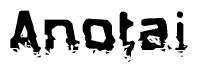 The image contains the word Anotai in a stylized font with a static looking effect at the bottom of the words