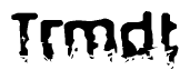 The image contains the word Trmdt in a stylized font with a static looking effect at the bottom of the words