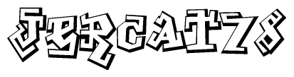 The clipart image features a stylized text in a graffiti font that reads Jercat78.