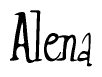 The image is a stylized text or script that reads 'Alena' in a cursive or calligraphic font.