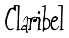 The image contains the word 'Claribel' written in a cursive, stylized font.