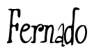 The image is of the word Fernado stylized in a cursive script.